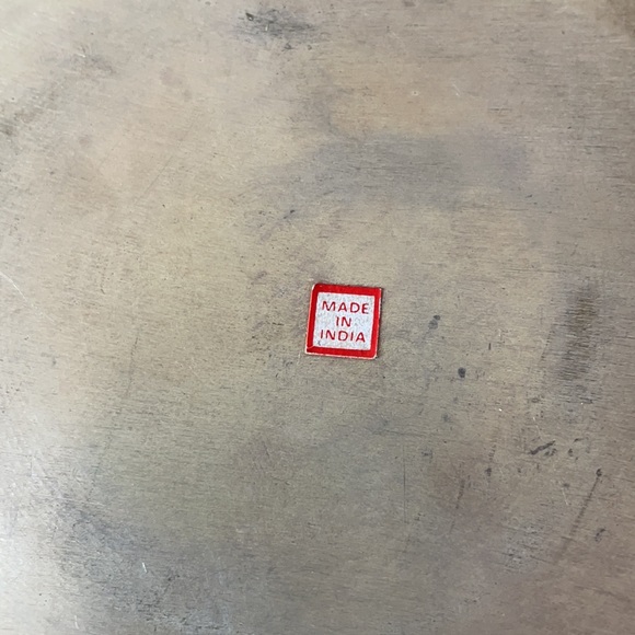 Silver plate 7” Round Gallery Tray Home Decor Vintage Silverplate - Picture 4 of 4